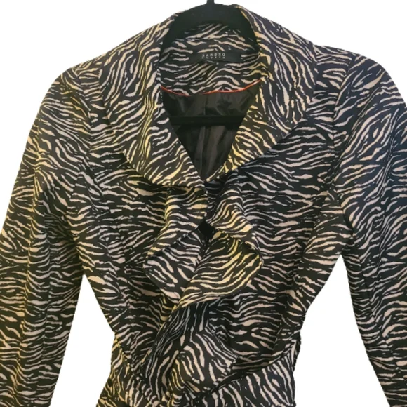 Sandro Studio Zebra Print Jacket - Picture 2 of 5